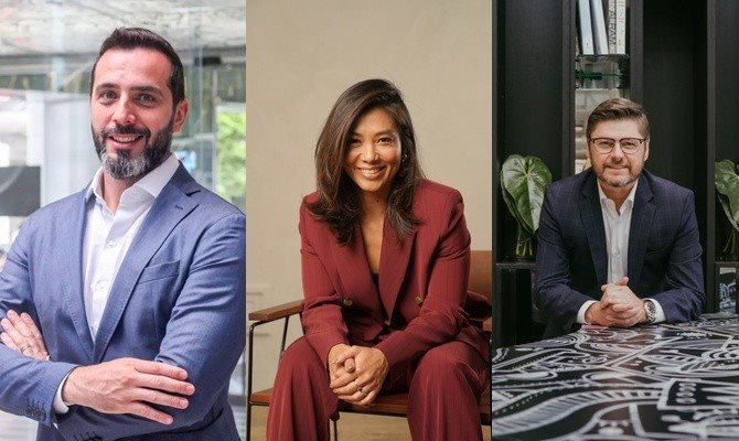 Ronei Borba, Luciana Nakamura, Jarves Rockenbach assumem novos desafios na Accor: mudanças estratégicas fortalecem liderança dos hotéis Pullman em São Paulo