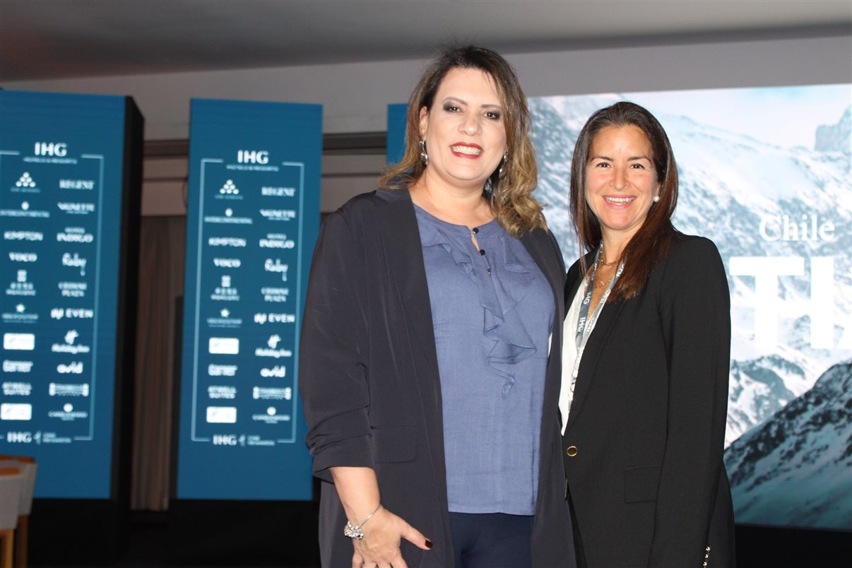 Daniella Navega, diretora de Vendas e Marketing do Intercontinental São Paulo, e Alejandra Serpas, diretora comercial da IHG para México e América Latina