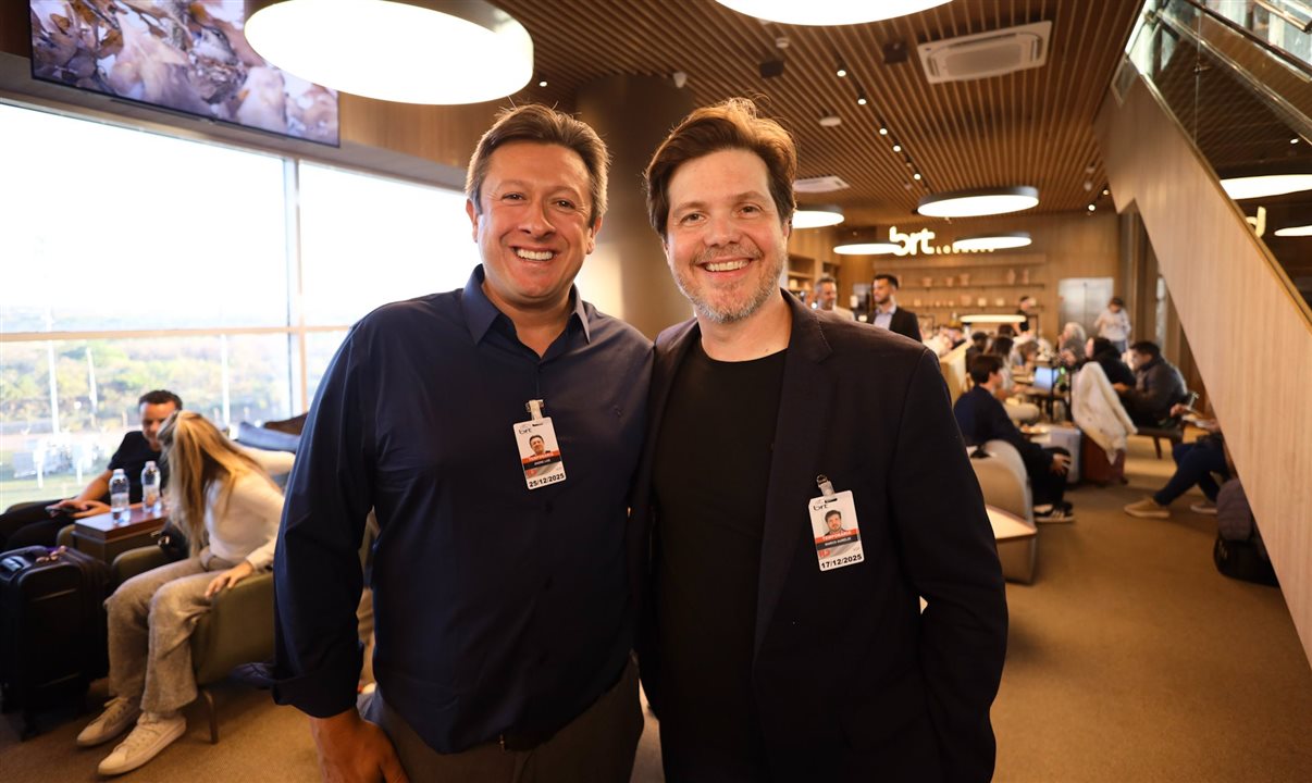 André Luiz Macias, sócio e CEO da BRT Lounges, e Marco Aurelio Di Ruzze, VP do Grupo BRT
