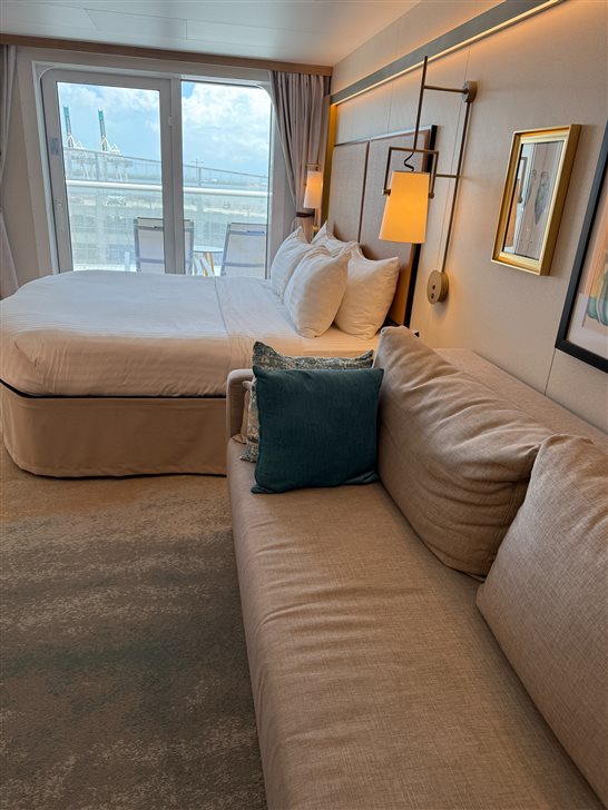 A maioria das cabines conta com um sofá-cama