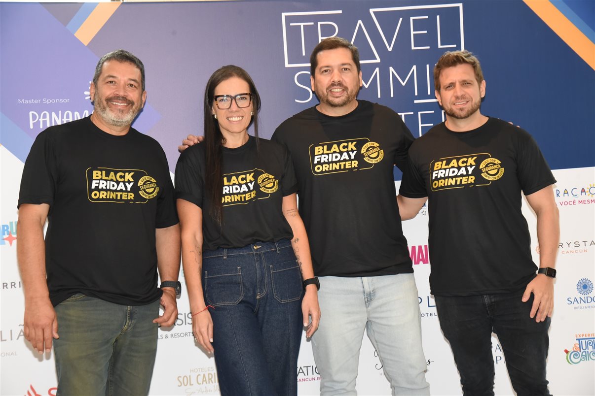 Jorge Souza, Giovanna Paulineli, Vinicius Chagas e Eduardo Vansan, da Orinter