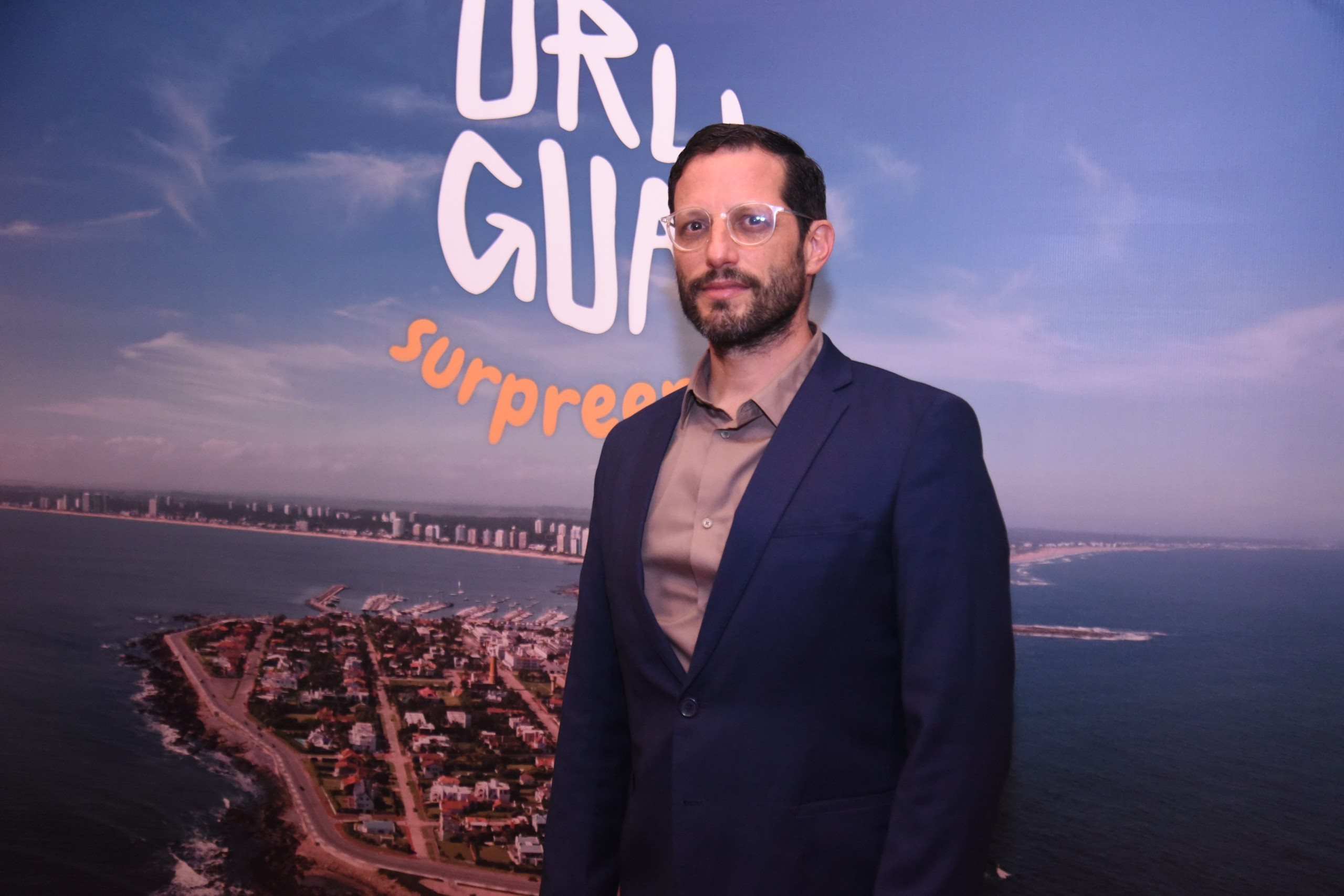 Cristian Pos Dalmás, diretor nacional de Turismo do Uruguai, em evento em São Paulo