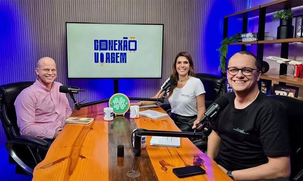 José Guilherme Alcorta foi o convidado do episódio mais recente do Conexão Viagem, com Sheila Magalhães e Rodrigo Possato