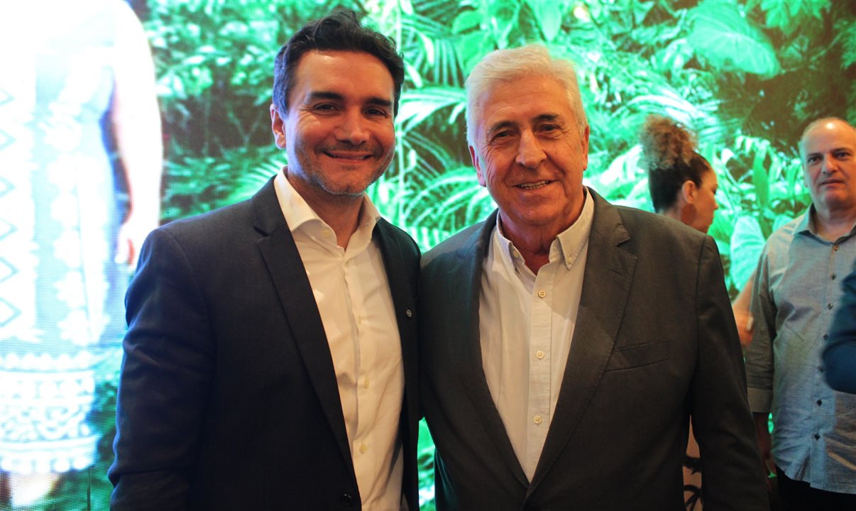 Celso Sabino, ministro do Turismo, e Jorge Rebelo, presidente da Vila Galé