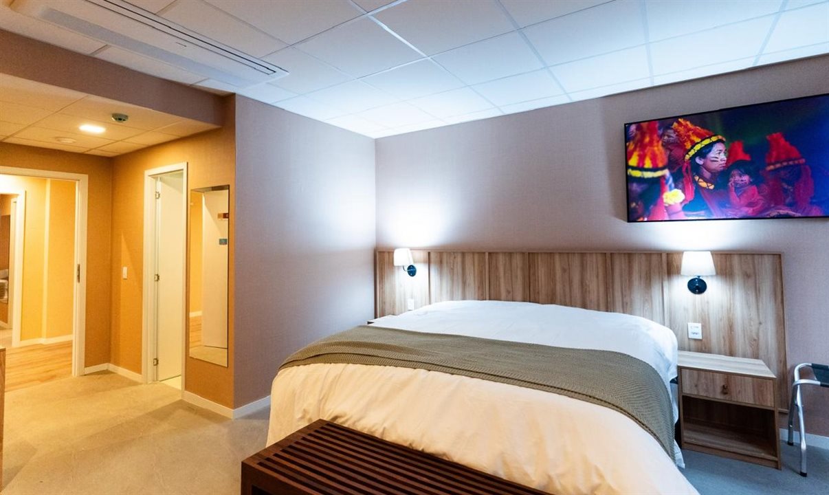 Hotel possui 405 suítes, sendo 37 delas para atender chefes de estado