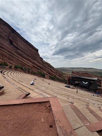 O palco do anfiteatro