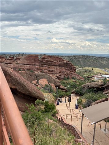 A escadaria de acesso