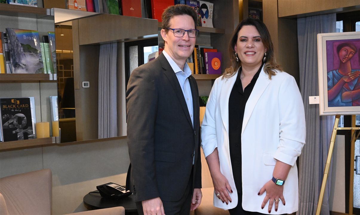 Johannes Bayer, gerente geral, e Daniella Navega, diretora de Vendas e Marketing do InterContinental São Paulo