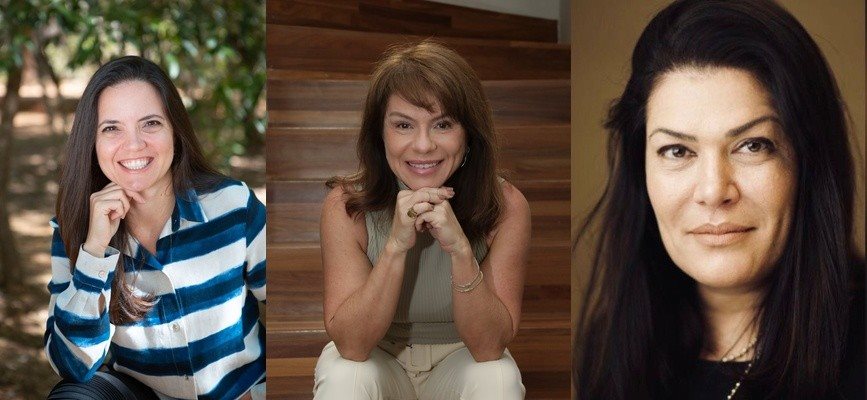 Jaqueline Gil, Jeanine Pires e Cibele Hoisel, autoras do artigo A Marca Brasil e a COP30: como o Turismo brasileiro pode se beneficiar da maior conferência mundial do clima