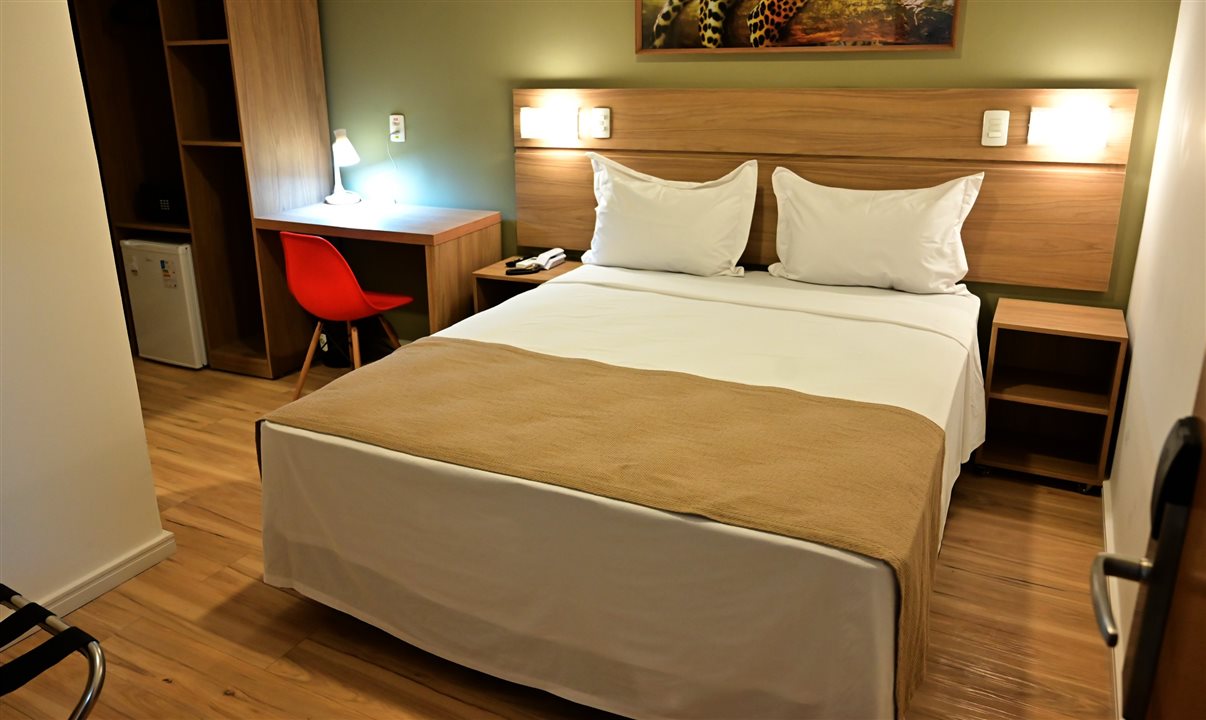 Quarto de casal do Bristol Marambaia Hotel