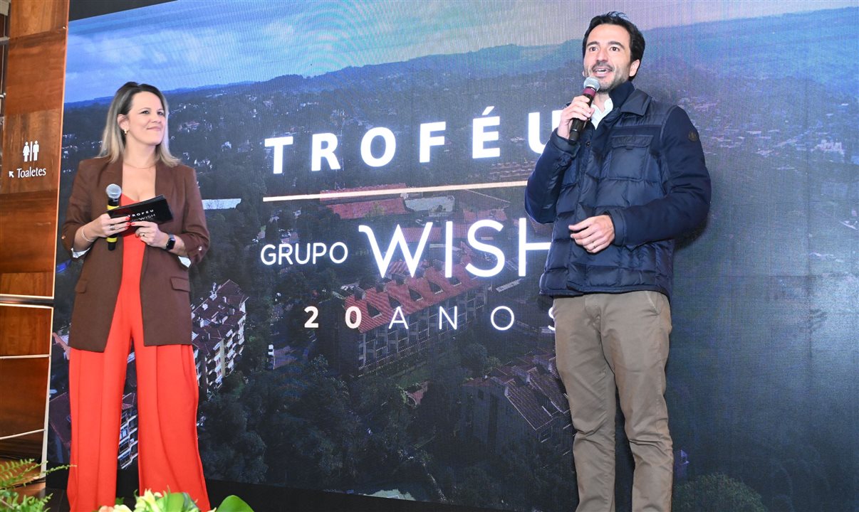 Fernanda Oliveira, diretora de Vendas, e Eduardo Malheiros, CEO do Grupo Wish