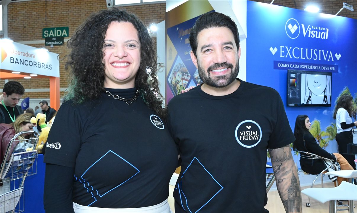 Bruna Ortunes e Hugo Lagares, da Visual Turismo
