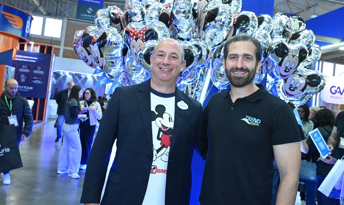 Alexander Haim, gerente sênior de Vendas da Disney, e Bruno Heleno, diretor da Trend<br/>
