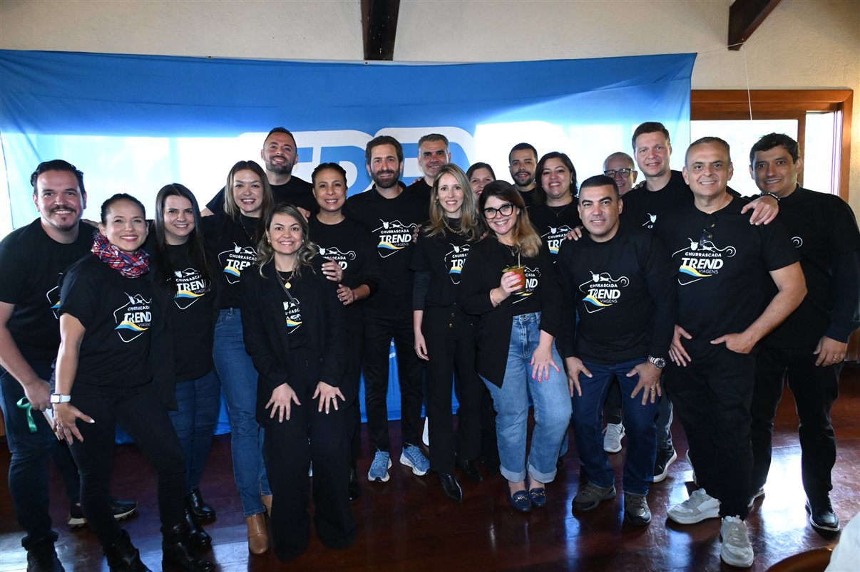 Time Trend em alto astral no churrasco da operadora