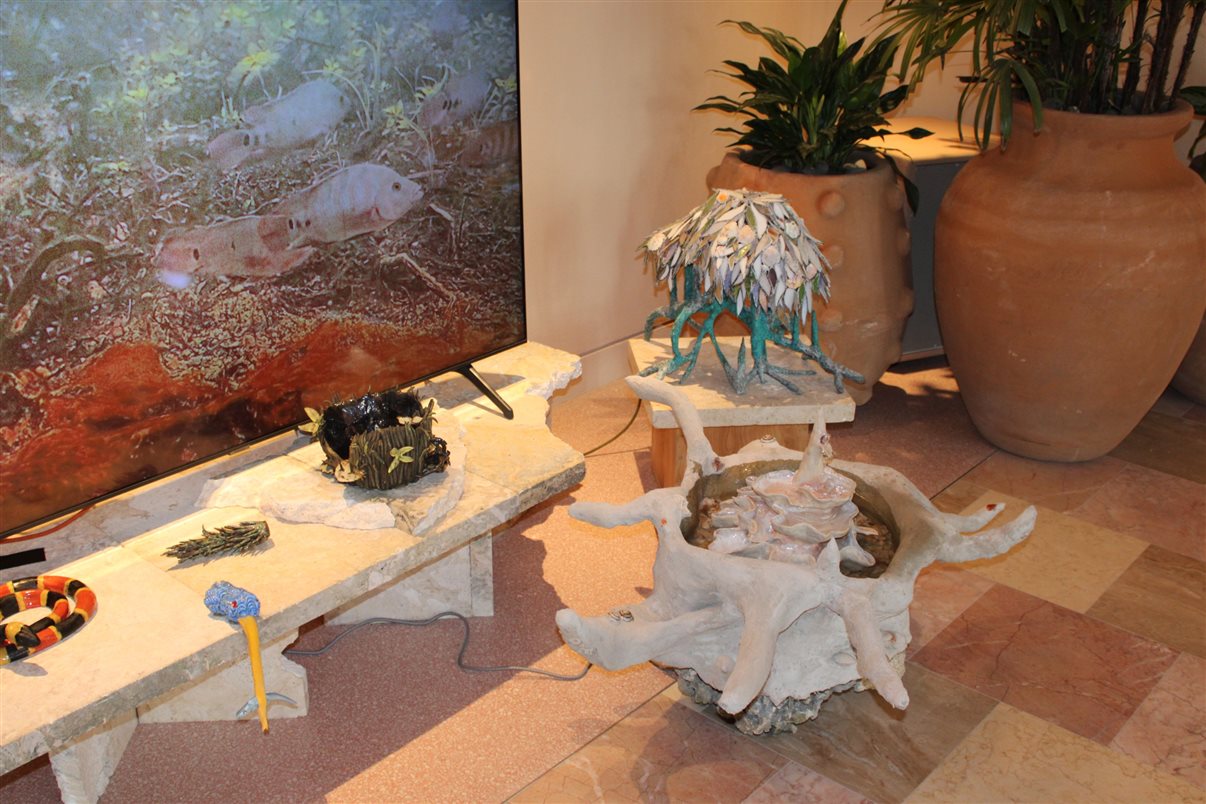 Caminho para lobby do hotel