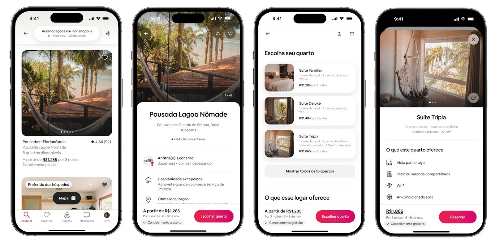 Agora, cada pousada terá um anúncio unificado, reunindo as principais informações em uma única página