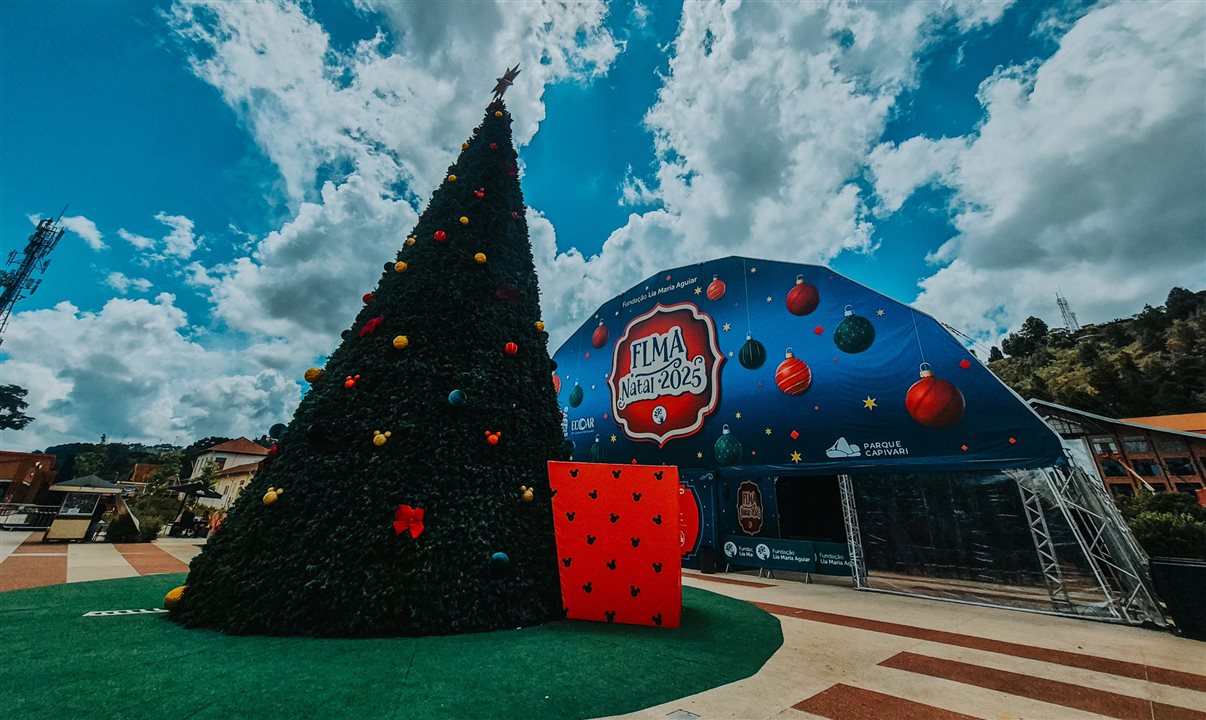 Natal dos Sonhos no Parque Capivari tem Mickey iluminado, árvore de 15 metros e espetáculos da FLMA