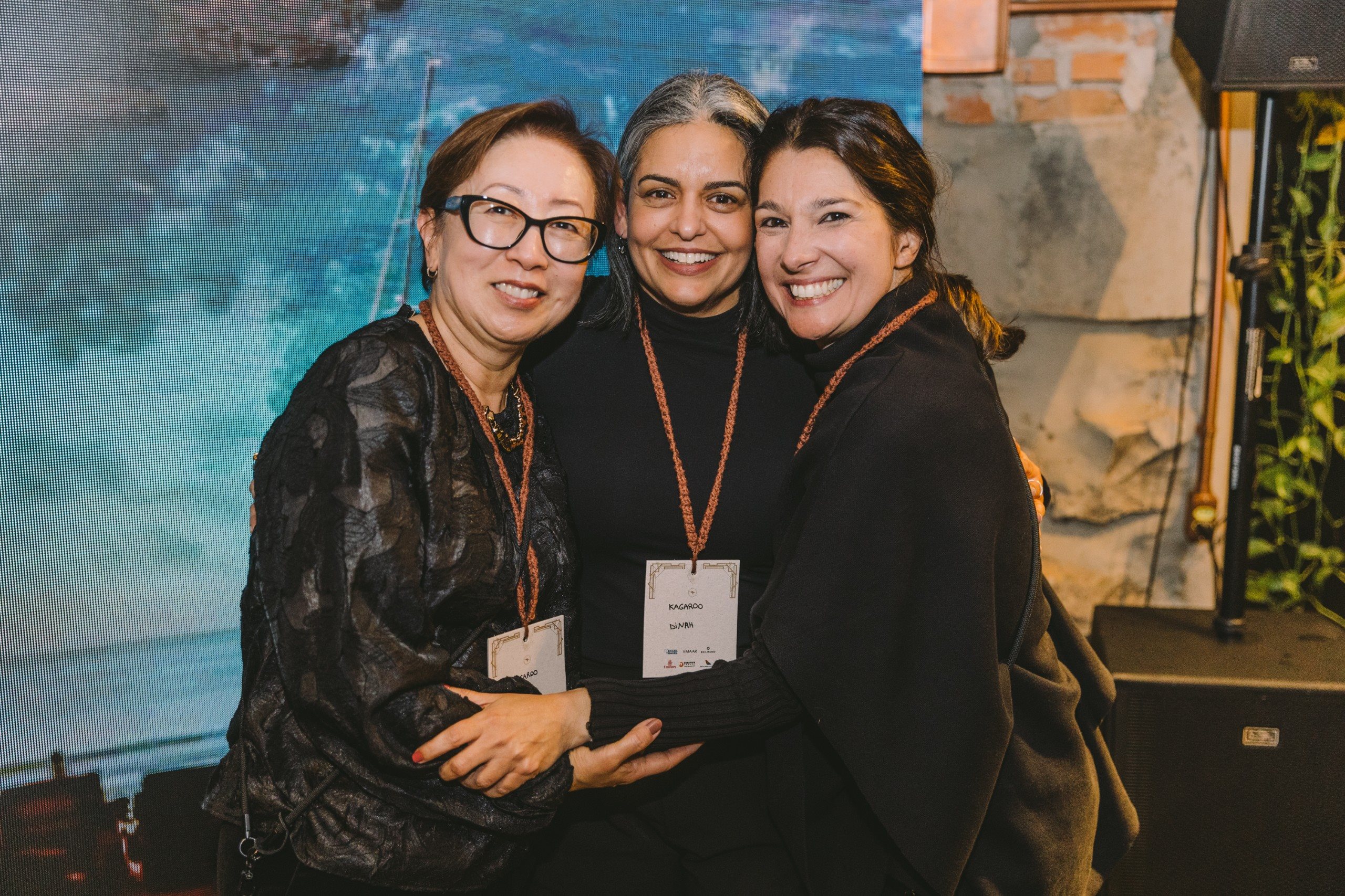 Alice Arabori, Dinah Carvalho e Ana Ghellardi, da Kangaroo Tours