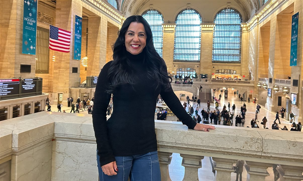 Sandra Murici, gerente regional Norte e Nordeste da Rextur Advance, em Nova York, em famtour da consolidadora com parceiros