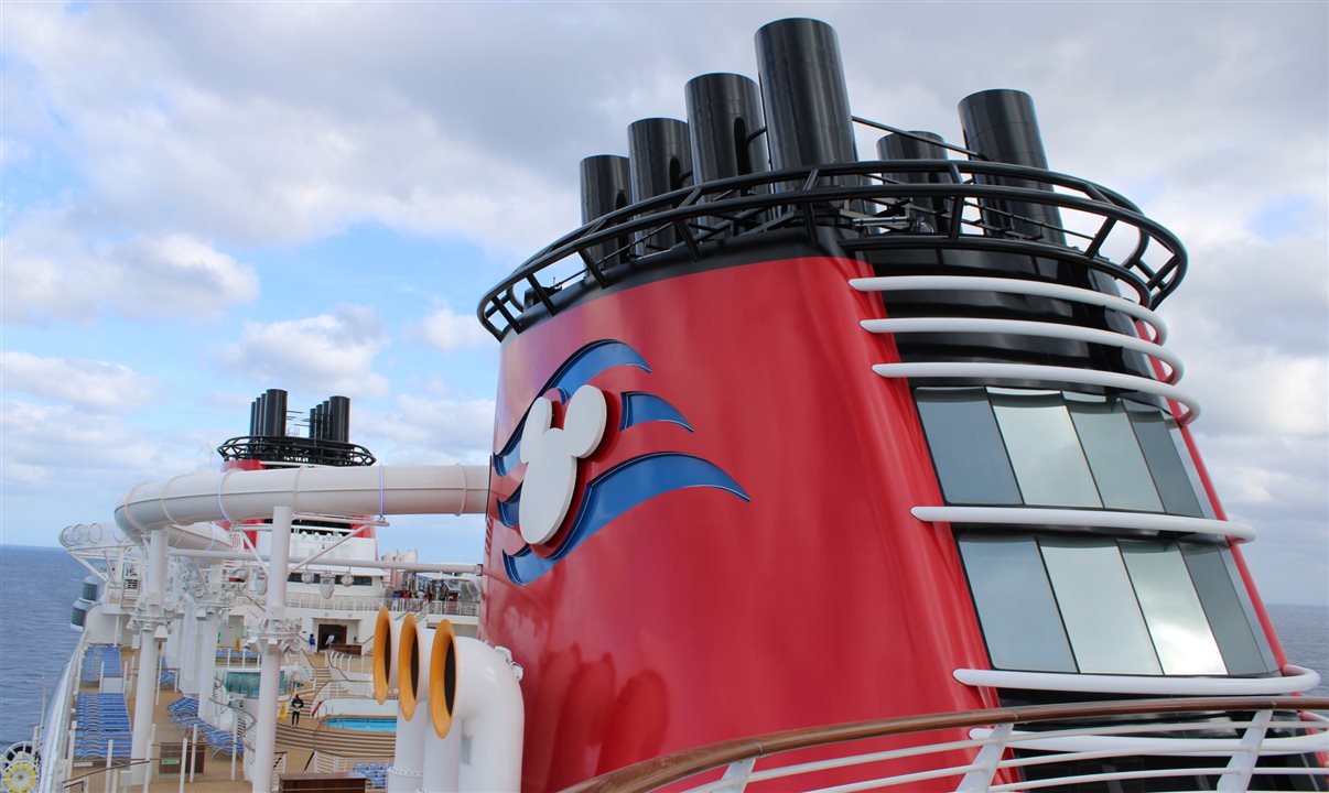 Estamos a bordo do Disney Destiny, sétimo navio da frota da Disney Cruise Line