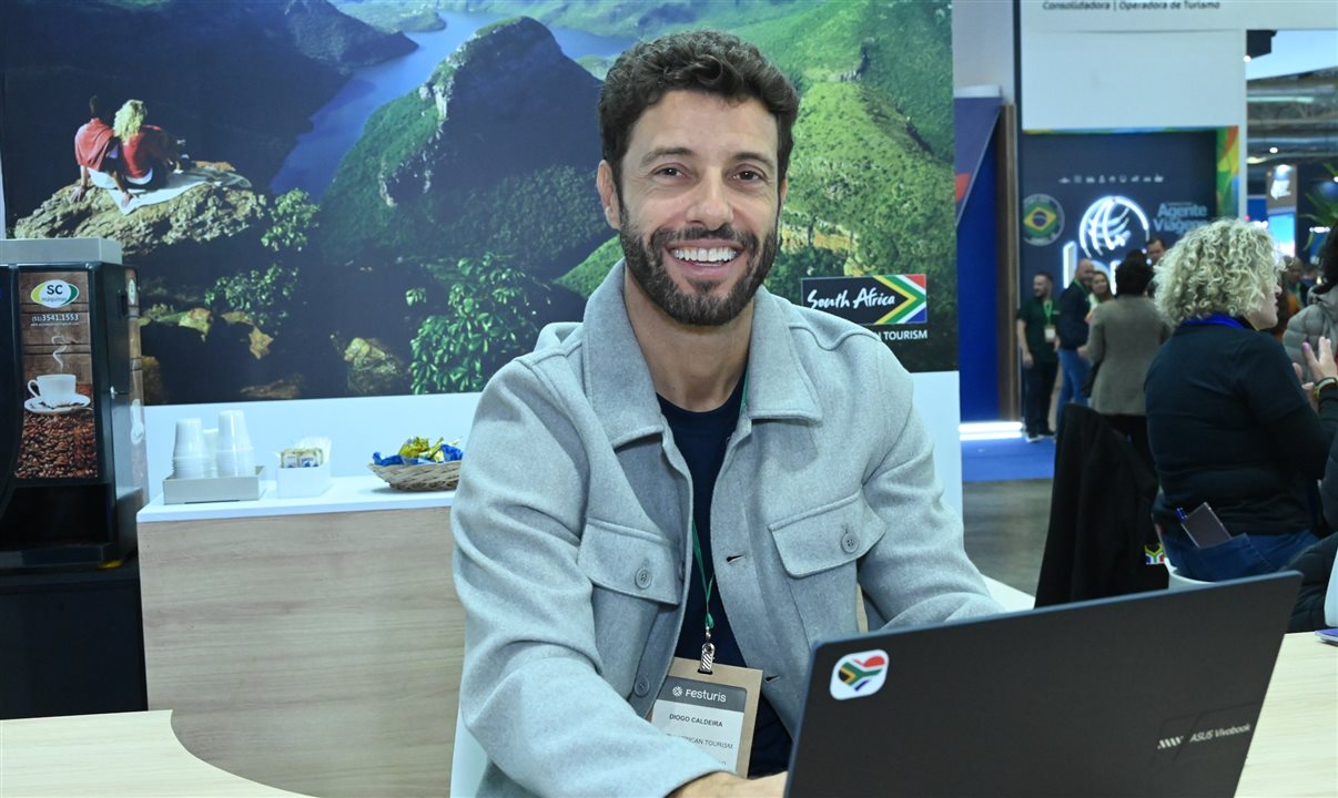 Diogo Caldeira, diretor da TI Comunicações, representante do Turismo da África do Sul no Brasil