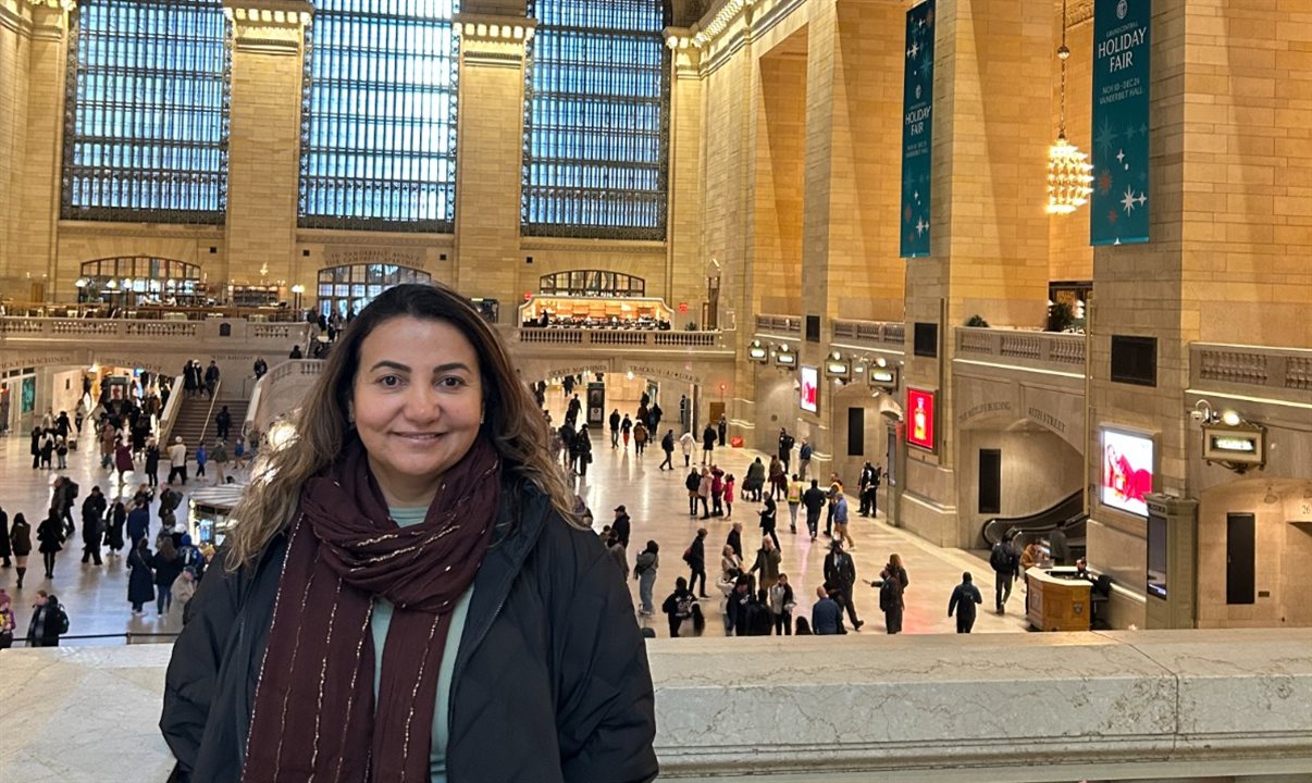 Ediene Barbosa, da Pier Viagens, no Grand Central