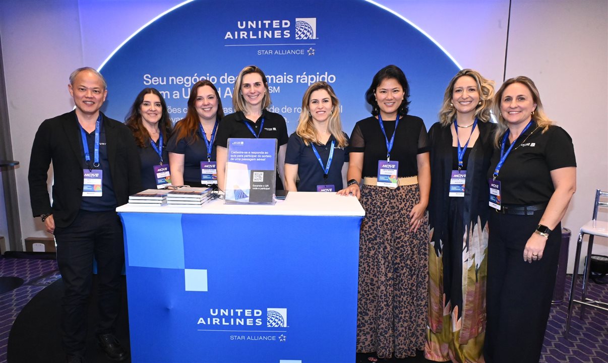 Time da United Airlines presente no MOVE