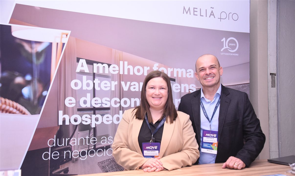 Erika Moraes e Christian Sá, da Meliá