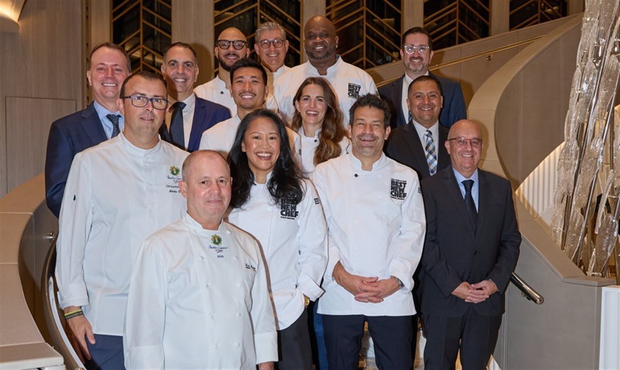 O evento reuniu convidados ilustres a bordo do novo navio