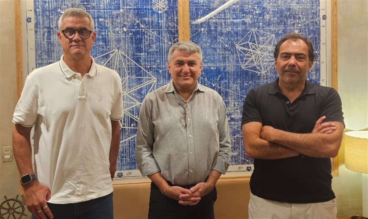 Leonardo Mignani, Marcello Patelli e Tomas Perez, do TP Group