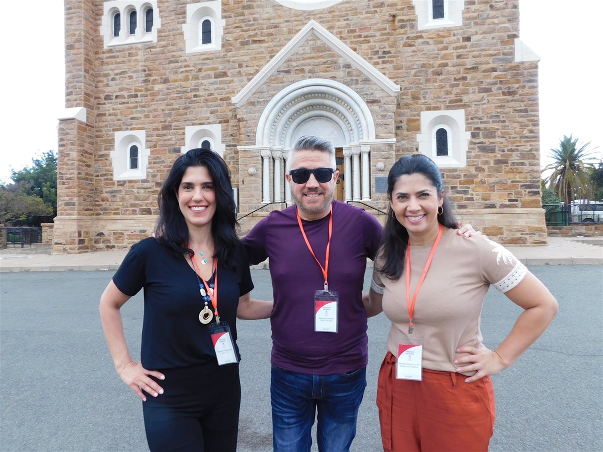 Primeira vista do território da Namíbia desde o jato da South African Airways (SAA)