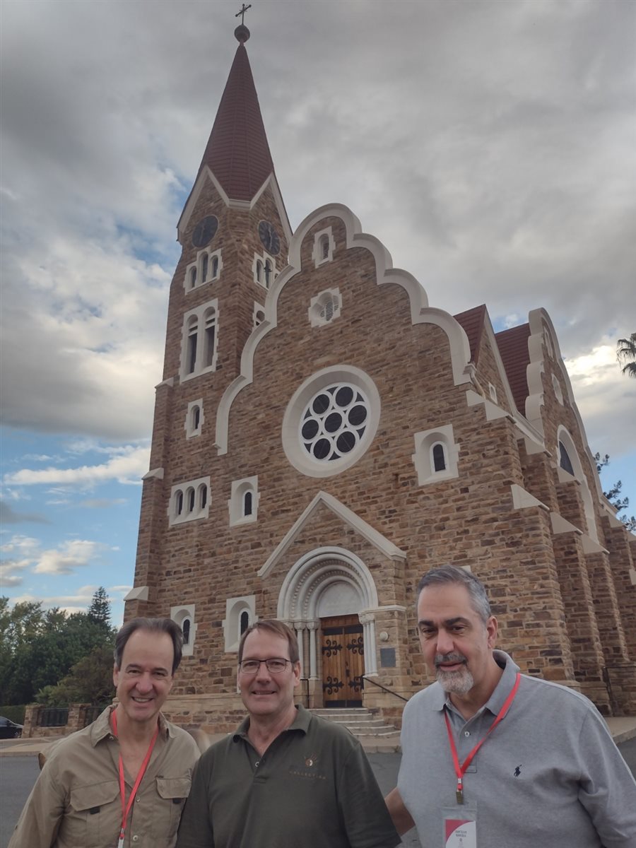 Primeira vista do território da Namíbia desde o jato da South African Airways (SAA)