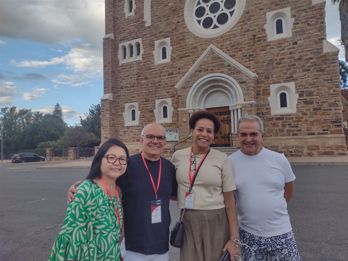 Primeira vista do território da Namíbia desde o jato da South African Airways (SAA)