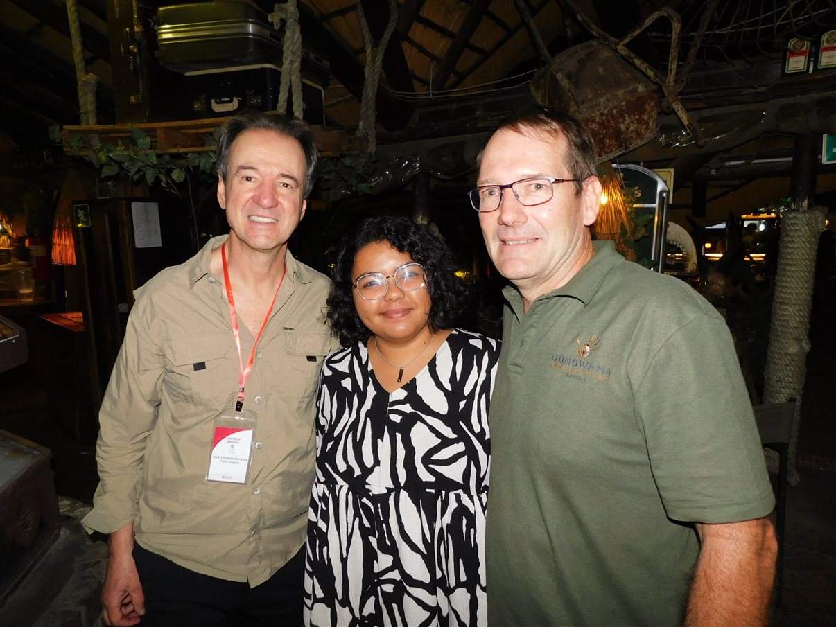 Primeira vista do território da Namíbia desde o jato da South African Airways (SAA)