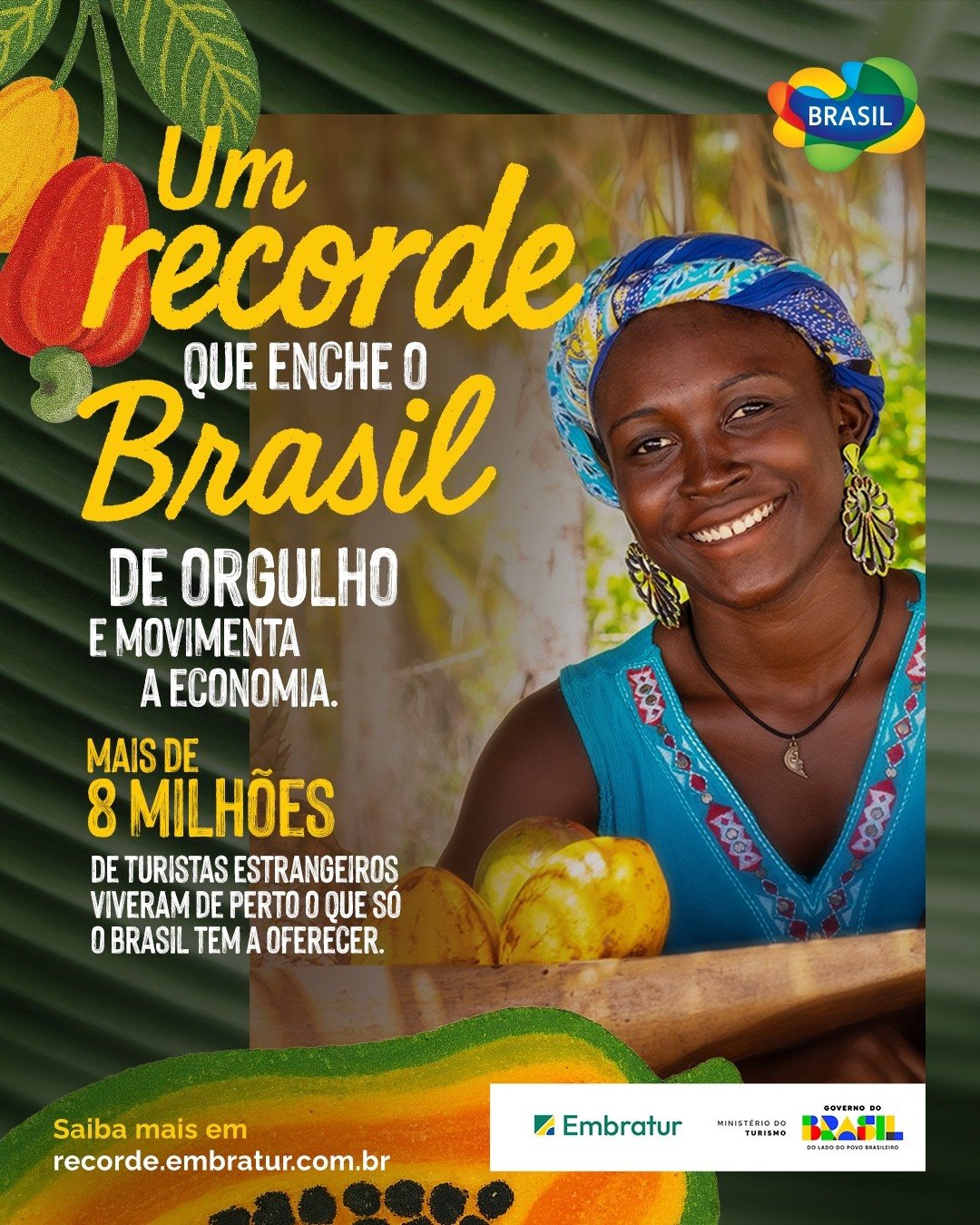 Campanha Recorde mostra, entre outras coisas, o impacto do turismo na economia brasileira