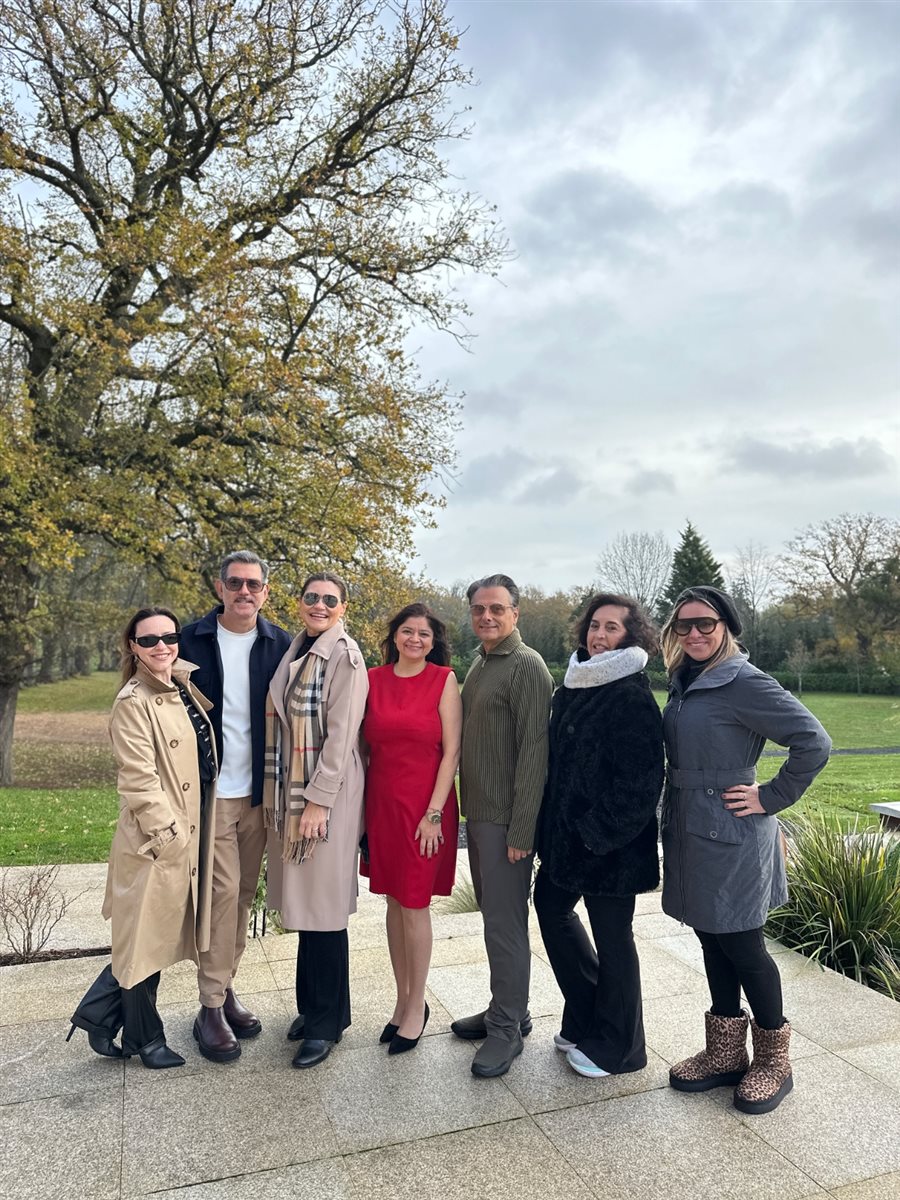 Despedida do Fairmont Windsor Park: Mariela Neubauer (The Bicester Collection), Marcus Carneiro (Be a Traveller), Danielle Andreazzi (Accor Luxury & Lifestyle), Ash Arora (Fairmont Windsor), Flávio Geo (Vida Turismo), Sylvia Silva (Embark Beyond Brasil) e Gabriele Small (Luxperts)