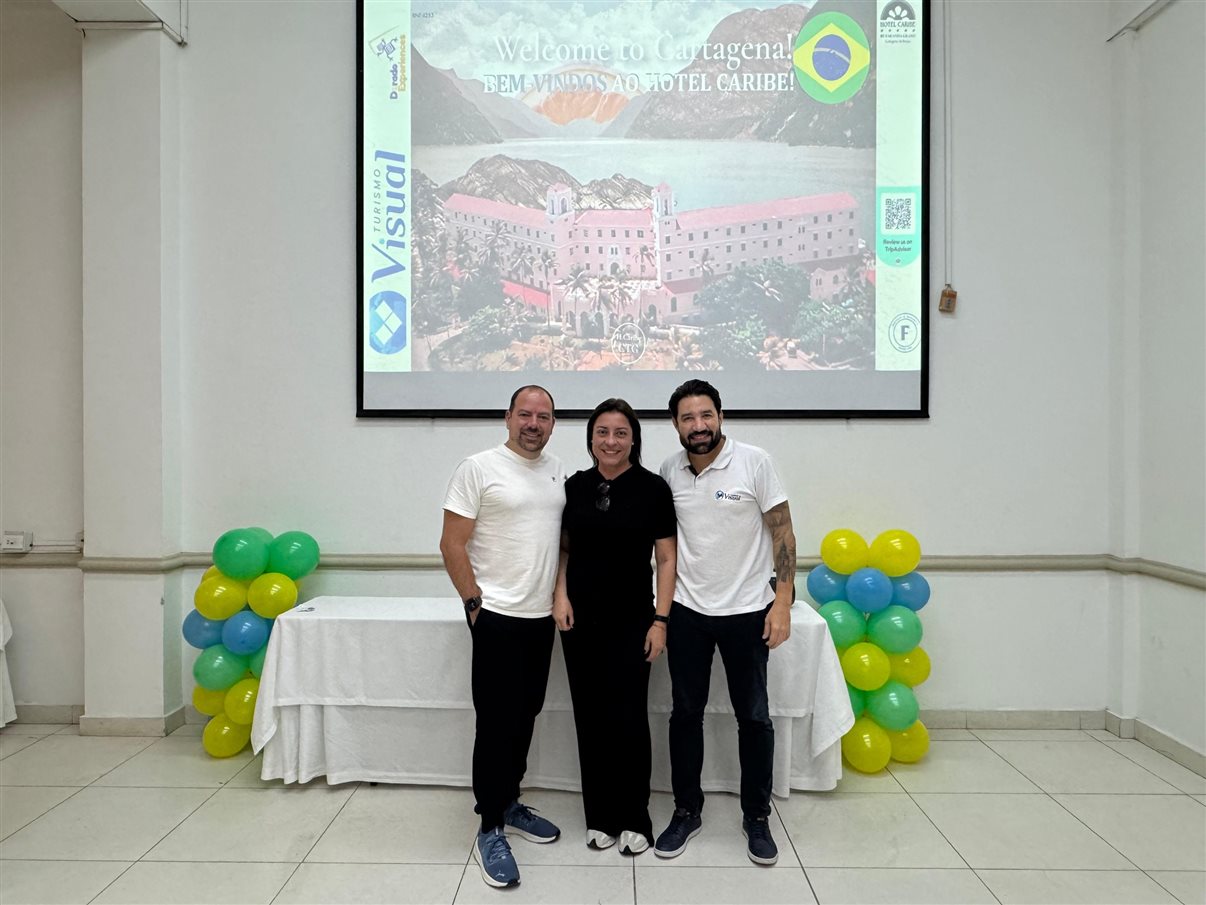 Agentes chegam em Cartagena para famtour da Visual