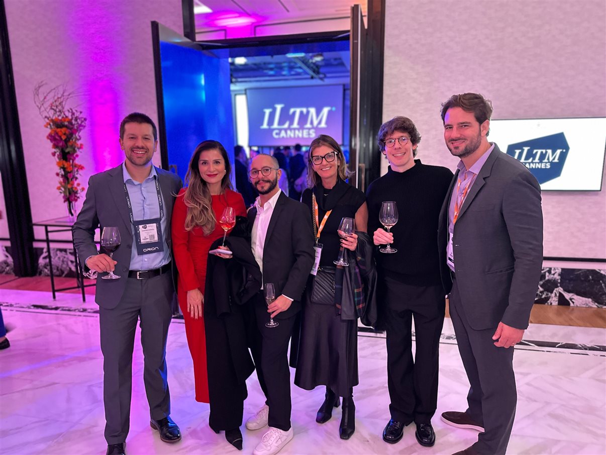 Renata Yano, da Teresa Perez Tours, Karian Mariath Michels, da Mundo Kaa, e Thomas Pedroni, do Beau-Rivage Pallace Lausanne e Chateau d'Ouchy