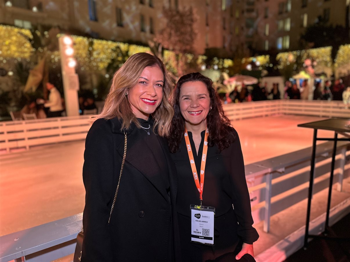 Renata Yano, da Teresa Perez Tours, Karian Mariath Michels, da Mundo Kaa, e Thomas Pedroni, do Beau-Rivage Pallace Lausanne e Chateau d'Ouchy