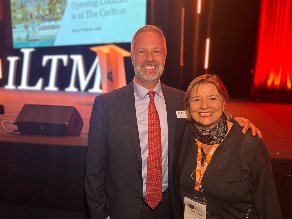 Renata Yano, da Teresa Perez Tours, Karian Mariath Michels, da Mundo Kaa, e Thomas Pedroni, do Beau-Rivage Pallace Lausanne e Chateau d'Ouchy