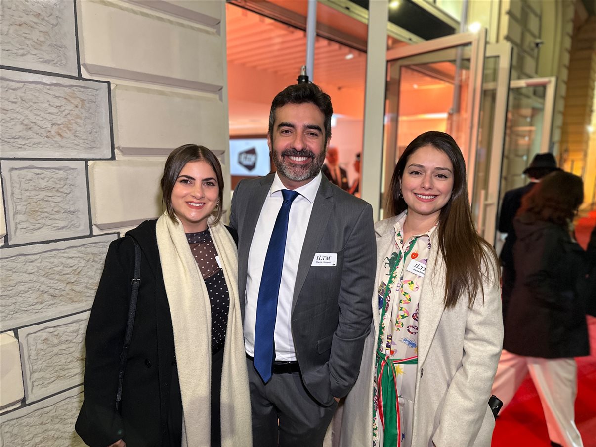 Renata Yano, da Teresa Perez Tours, Karian Mariath Michels, da Mundo Kaa, e Thomas Pedroni, do Beau-Rivage Pallace Lausanne e Chateau d'Ouchy