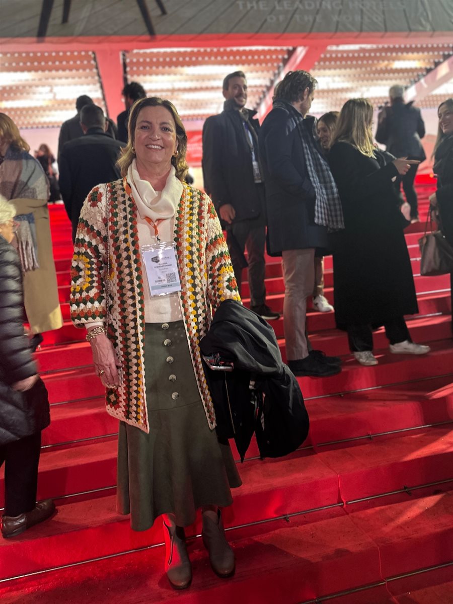 Renata Yano, da Teresa Perez Tours, Karian Mariath Michels, da Mundo Kaa, e Thomas Pedroni, do Beau-Rivage Pallace Lausanne e Chateau d'Ouchy