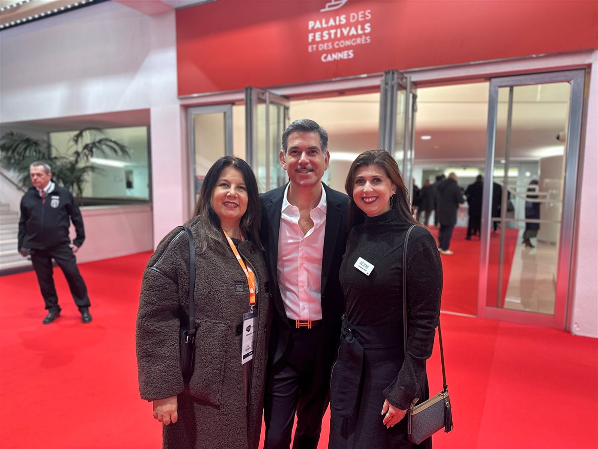 Renata Yano, da Teresa Perez Tours, Karian Mariath Michels, da Mundo Kaa, e Thomas Pedroni, do Beau-Rivage Pallace Lausanne e Chateau d'Ouchy