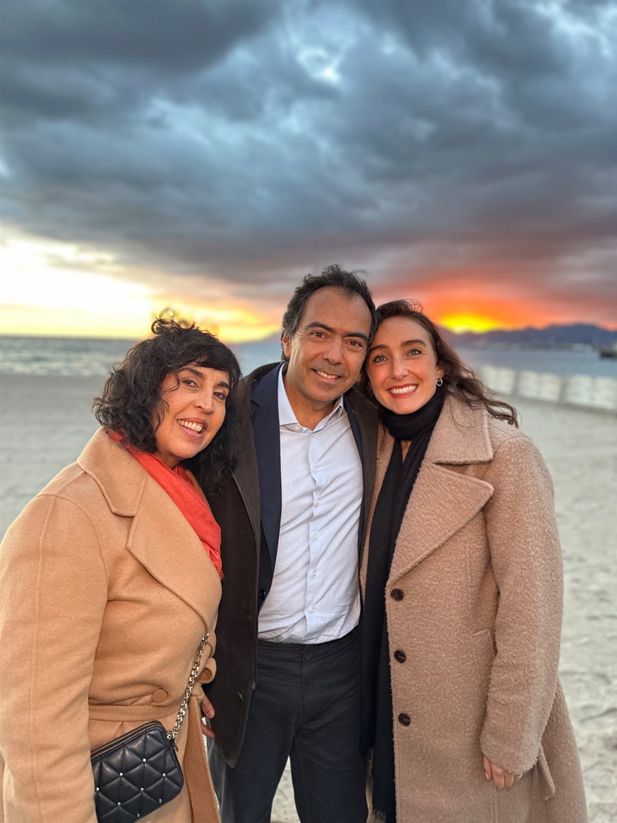 Sylvia Silva, da Embark Beyond Brasil, Tomas Perez, do TP Group, e Jennifer Ponton, da Embark Beyond