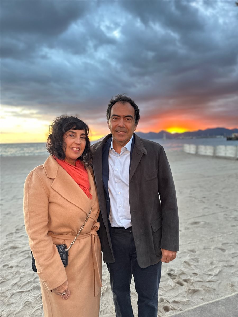 Sylvia Silva, da Embark Beyond Brasil, e Tomas Perez, do TP Group