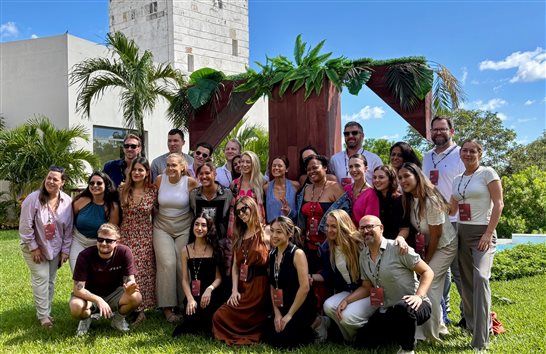 O time da PLE no encerramento do TFest 2025, na Riviera Maya