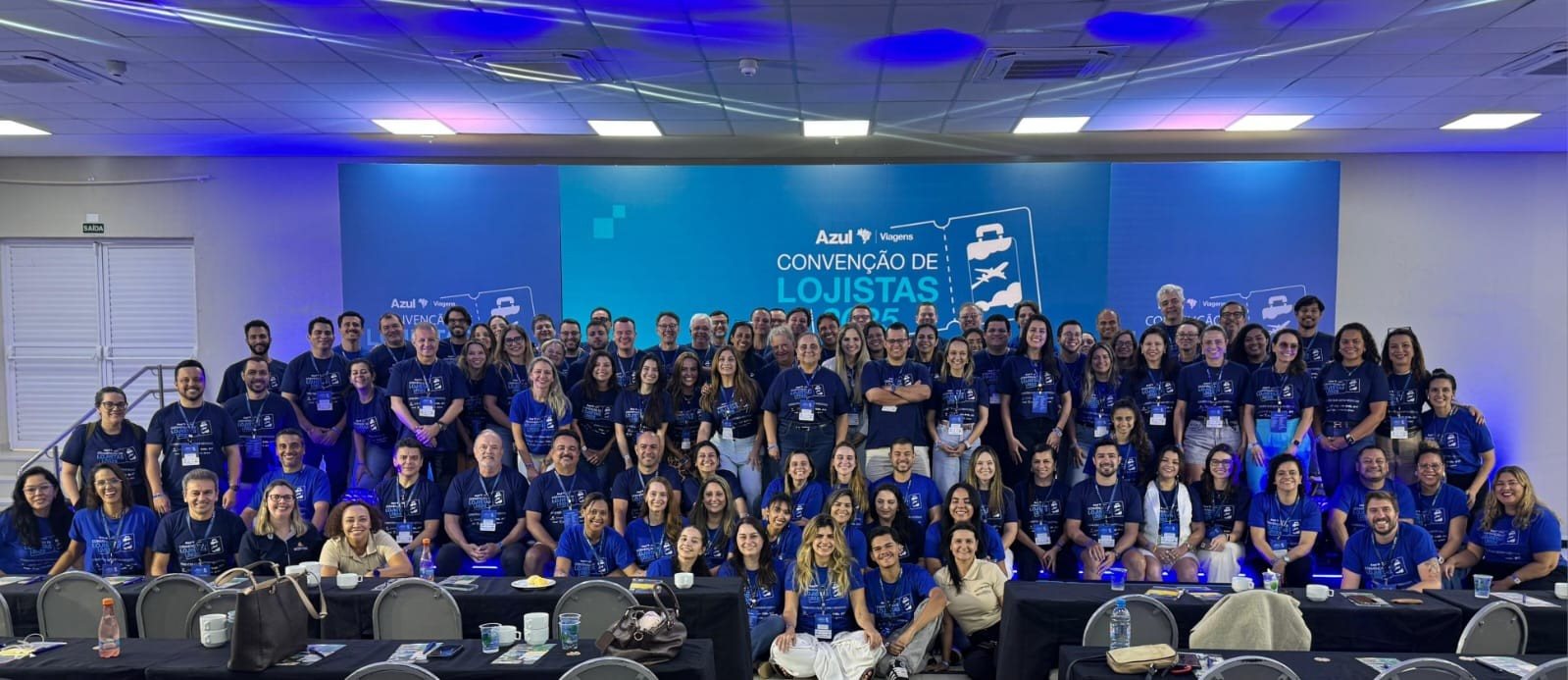 Tripulantes, lojistas e parceiros na Convenção de lojas em Natal