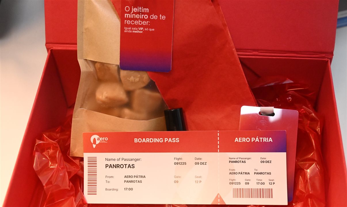 O grupo mineiro preparou um kit de apresentação da nova empresa: a Aeropátria