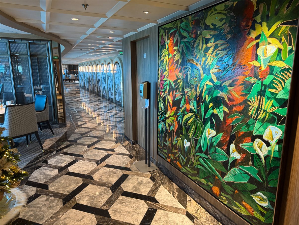 Oceania Allura: entrada do Terrace Café
