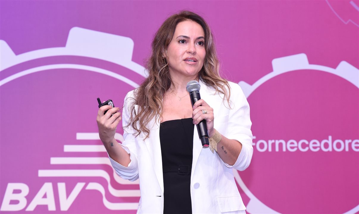 Eugênia Almeida, que destacou a importância do equilíbrio e do bem-estar no ambiente de negócios